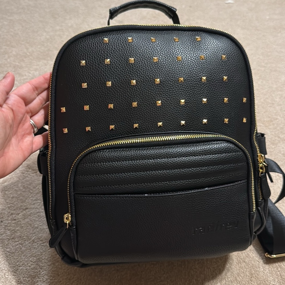 Black Baby Bag with Gold Accents - Picture 2 of 3